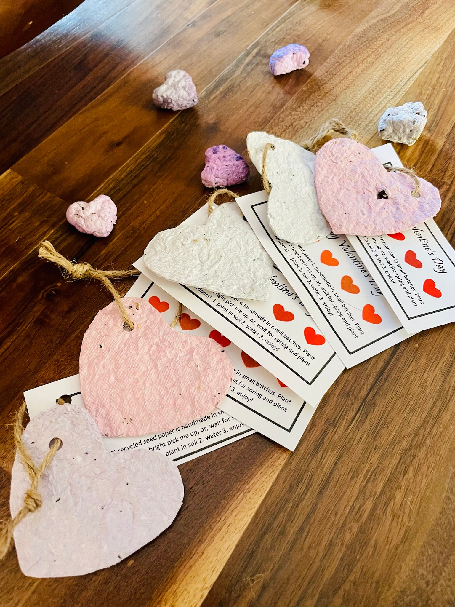 DIY Eco-friendly Plantable Seed Paper Valentines • RUN WILD MY CHILD